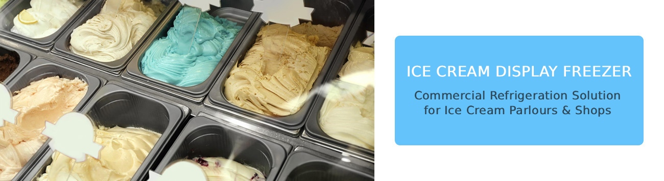 Ice cream display freezer in Kolkata